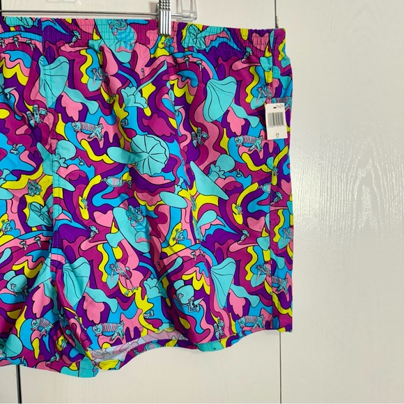 NWT. Disney psychedelic design shorts 2X from Alice in Wonderland. - Picture 4 of 16